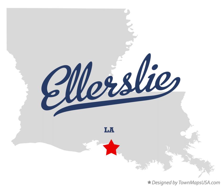 Map of Ellerslie Louisiana LA