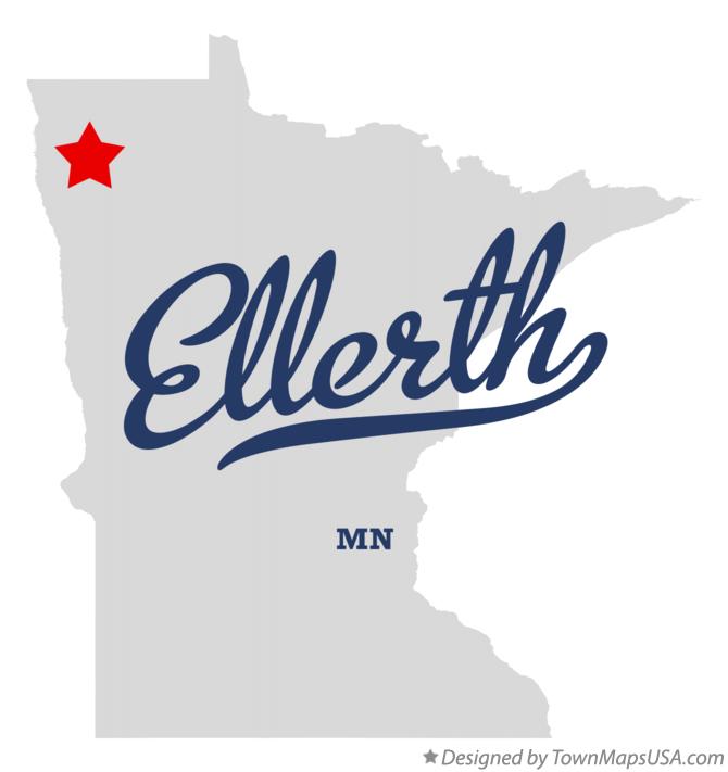 Map of Ellerth Minnesota MN