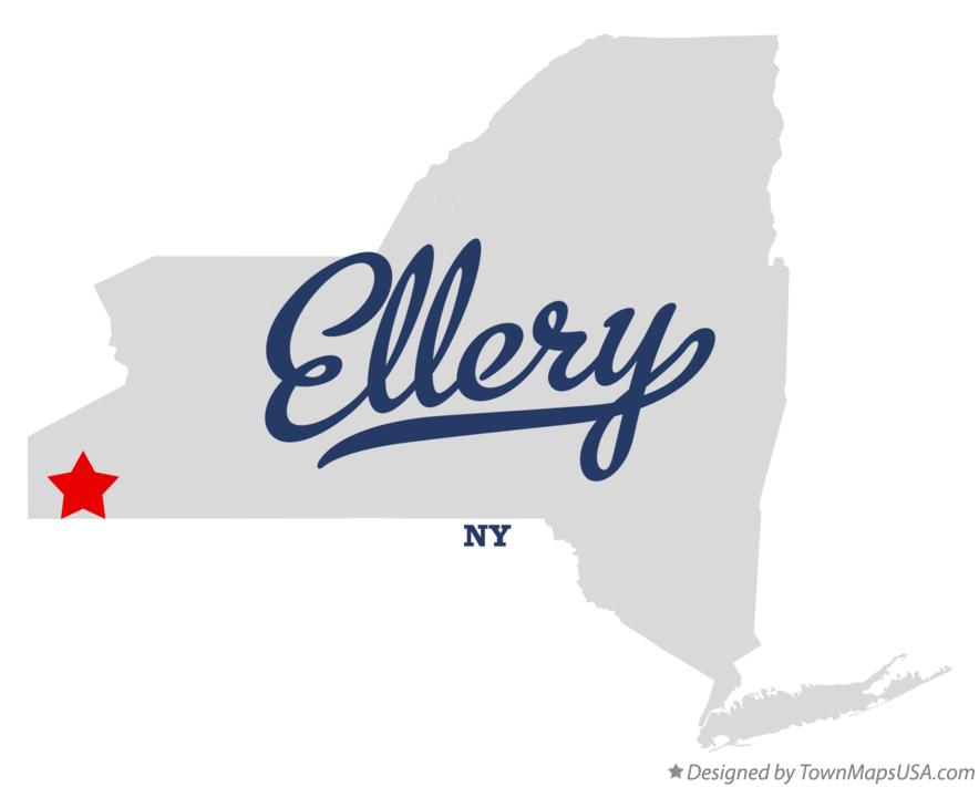 Map of Ellery New York NY