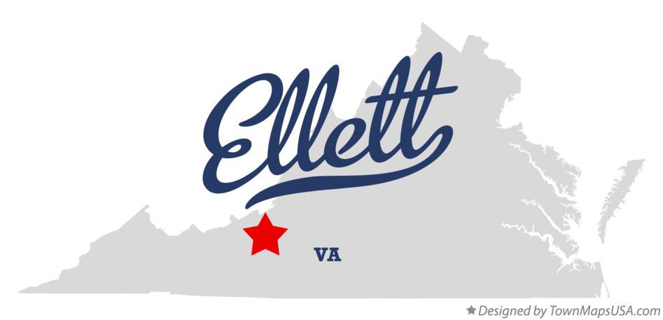 Map of Ellett Virginia VA