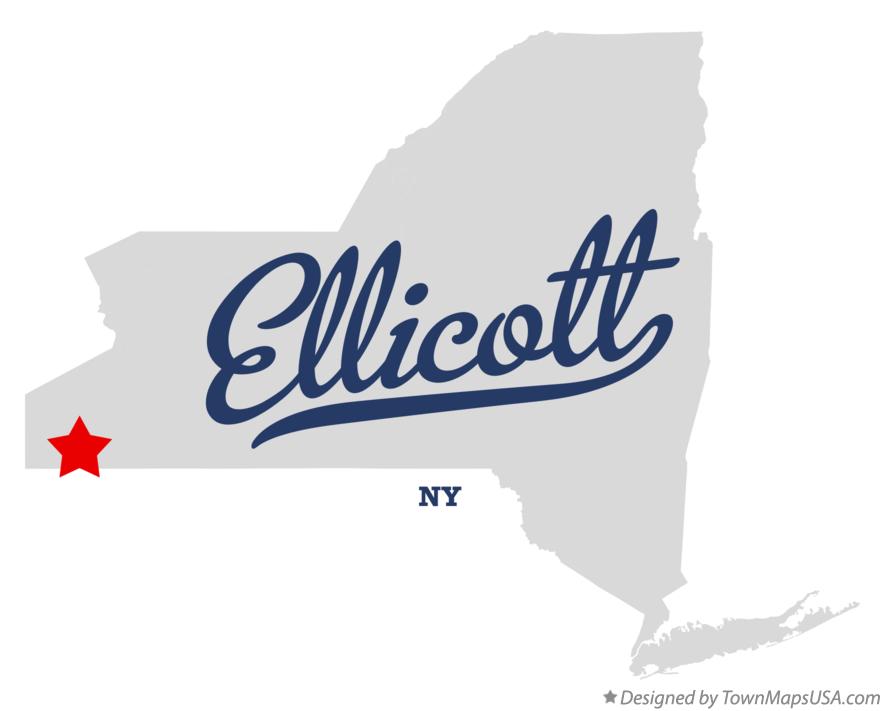 Map of Ellicott New York NY