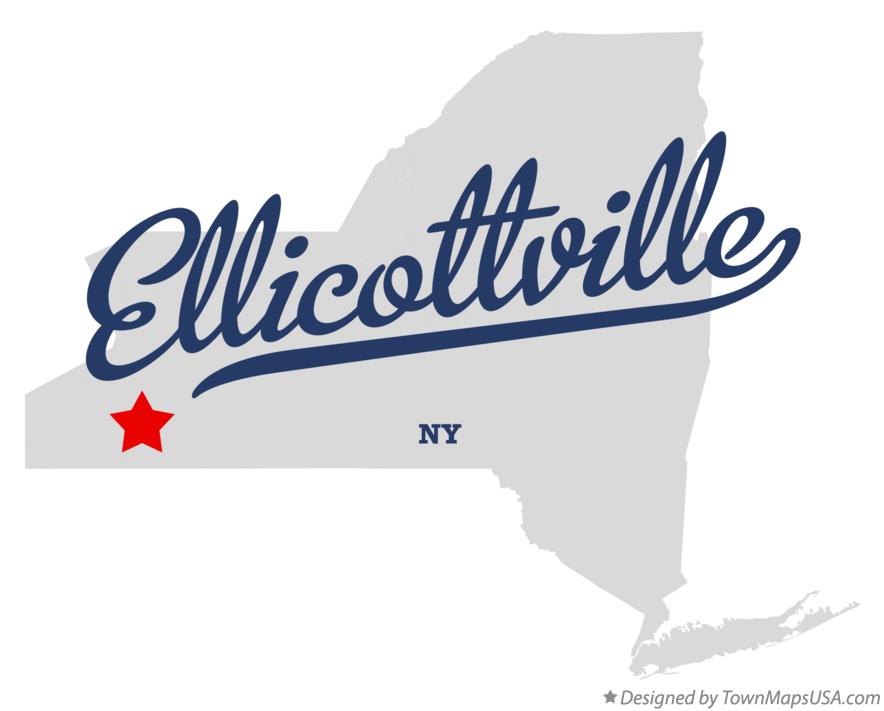 Map of Ellicottville New York NY