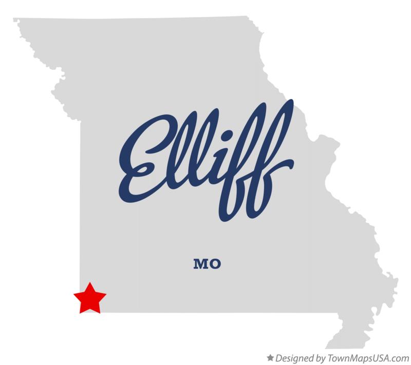 Map of Elliff Missouri MO