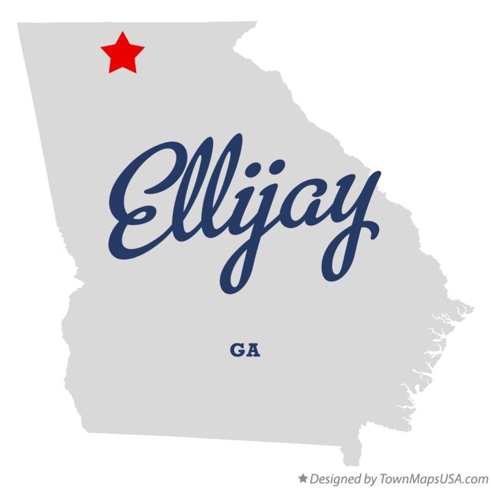 Map of Ellijay Georgia GA