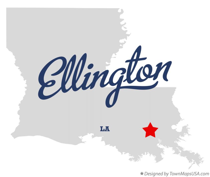 Map of Ellington Louisiana LA