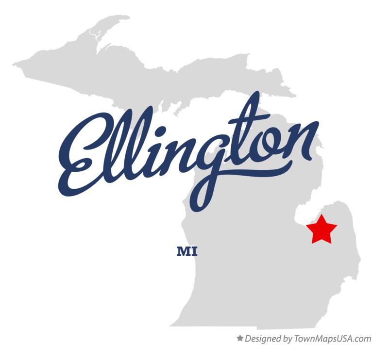 Map of Ellington Michigan MI