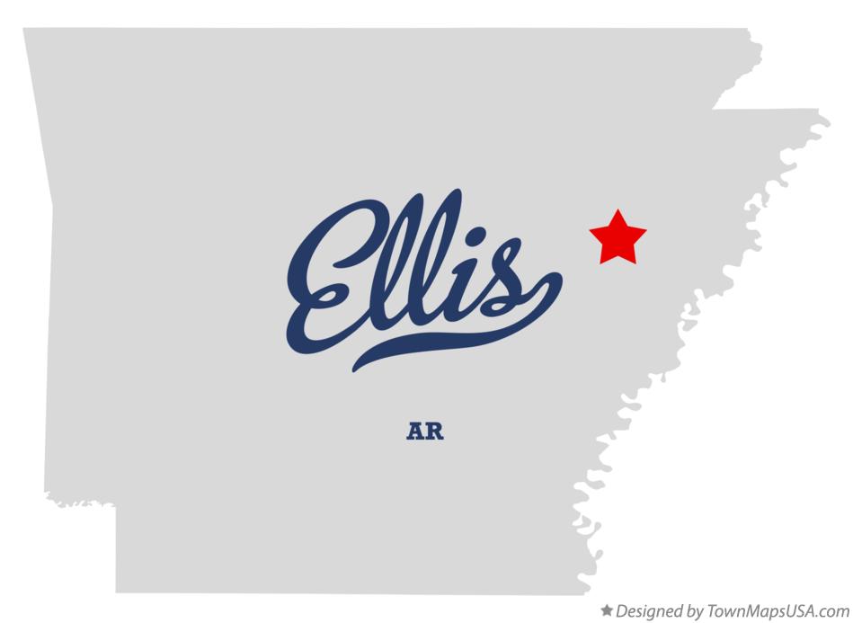 Map of Ellis Arkansas AR