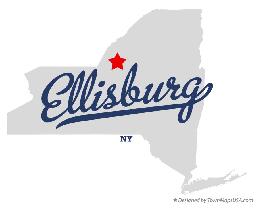 Map of Ellisburg New York NY