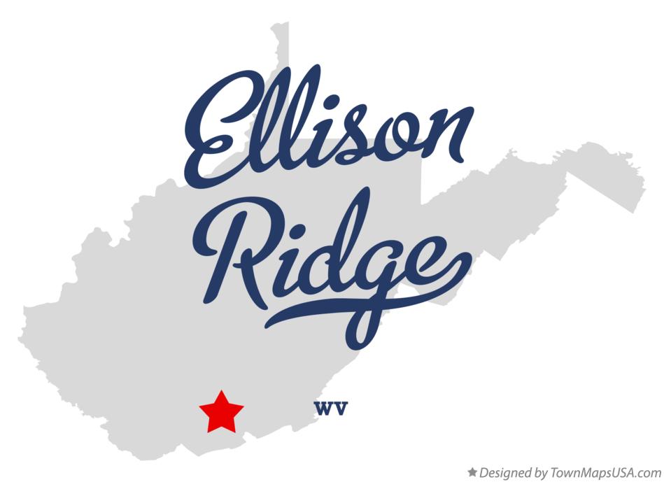 Map of Ellison Ridge West Virginia WV