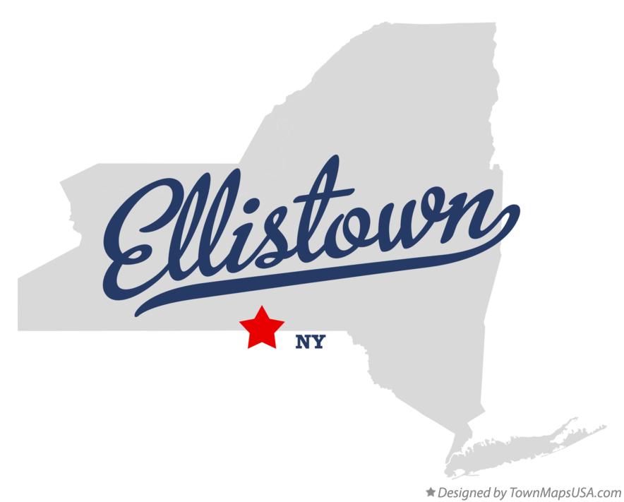 Map of Ellistown New York NY