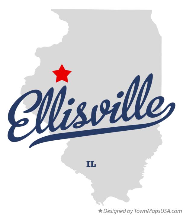 Map of Ellisville Illinois IL