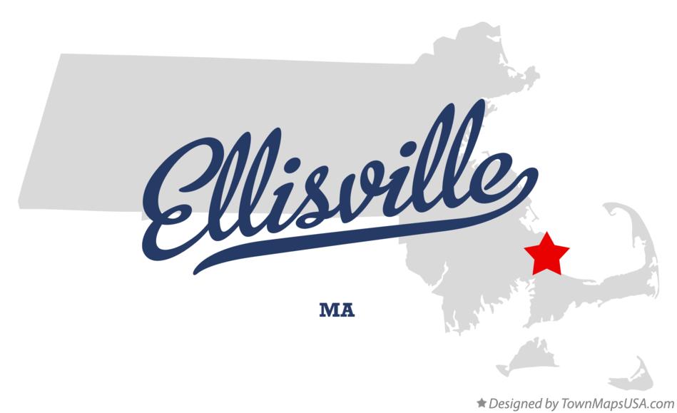 Map of Ellisville Massachusetts MA
