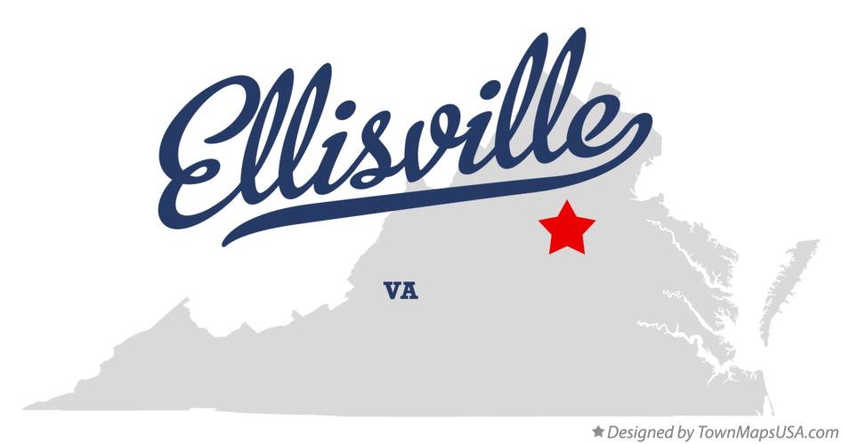 Map of Ellisville Virginia VA