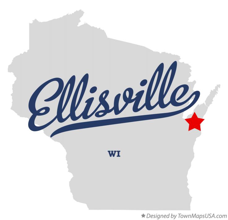 Map of Ellisville Wisconsin WI