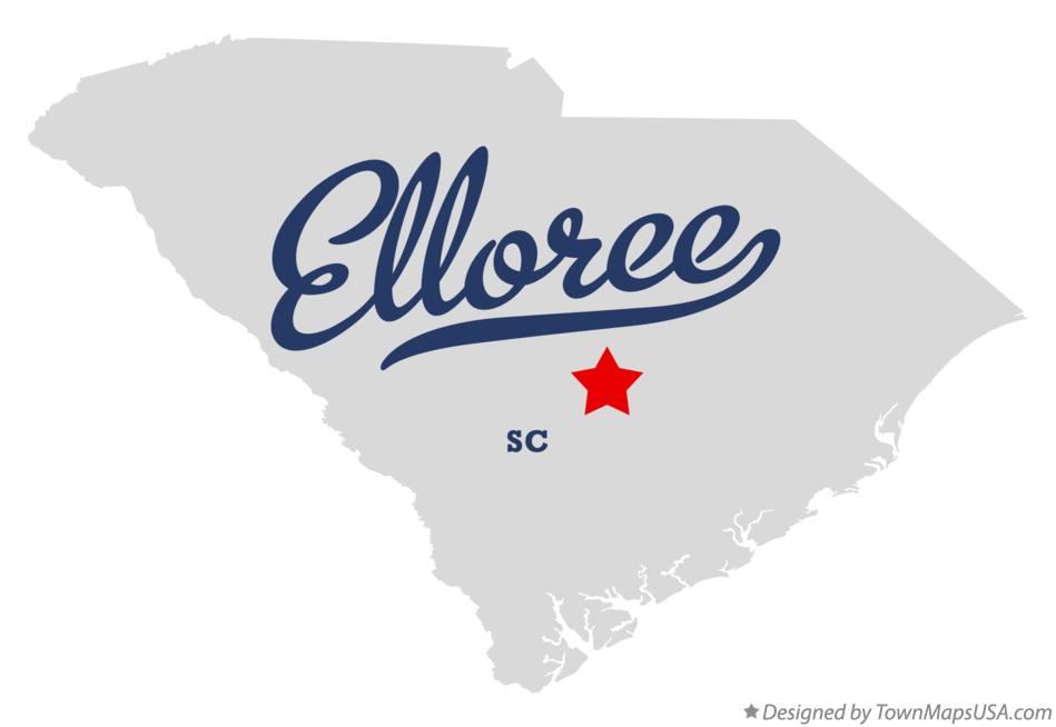 Map of Elloree South Carolina SC