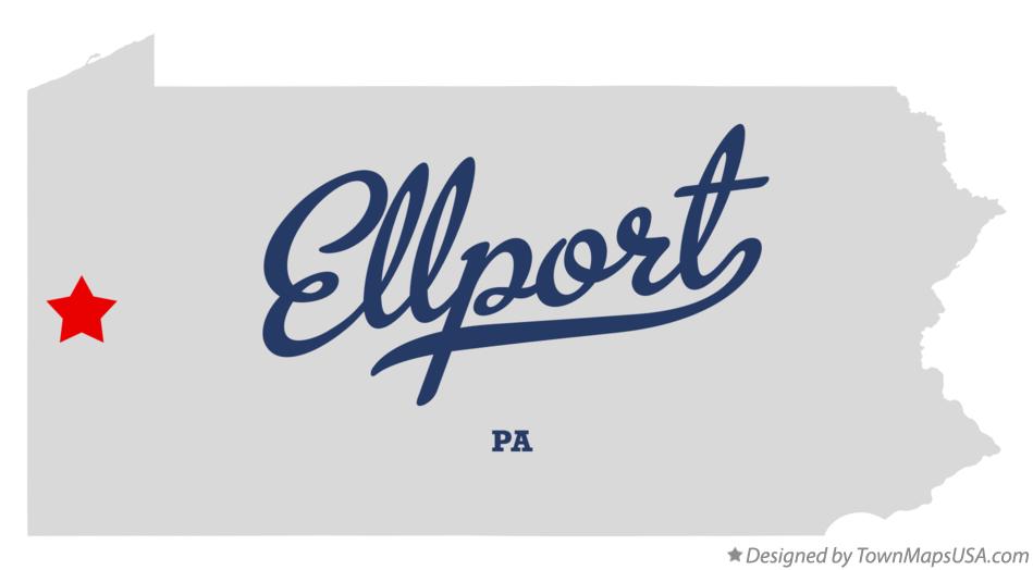 Map of Ellport Pennsylvania PA