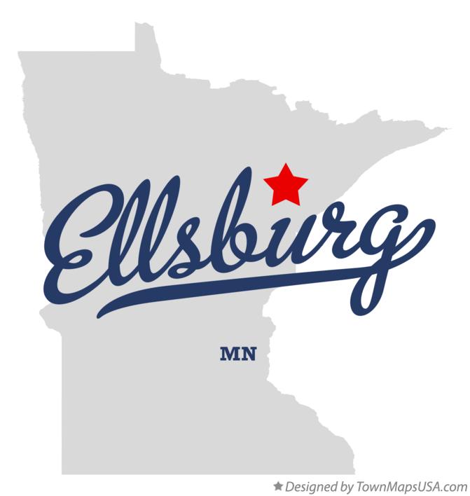 Map of Ellsburg Minnesota MN