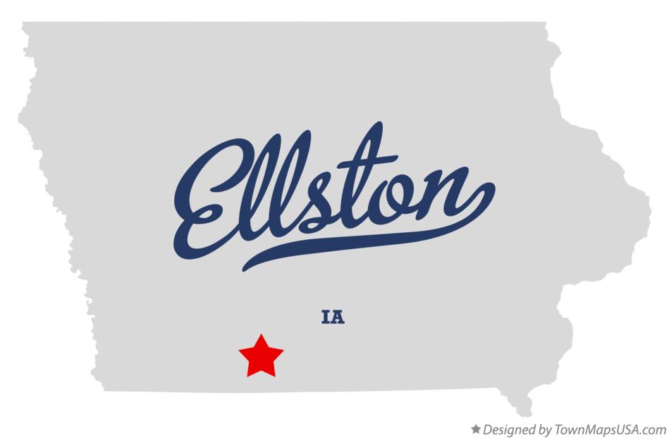Map of Ellston Iowa IA