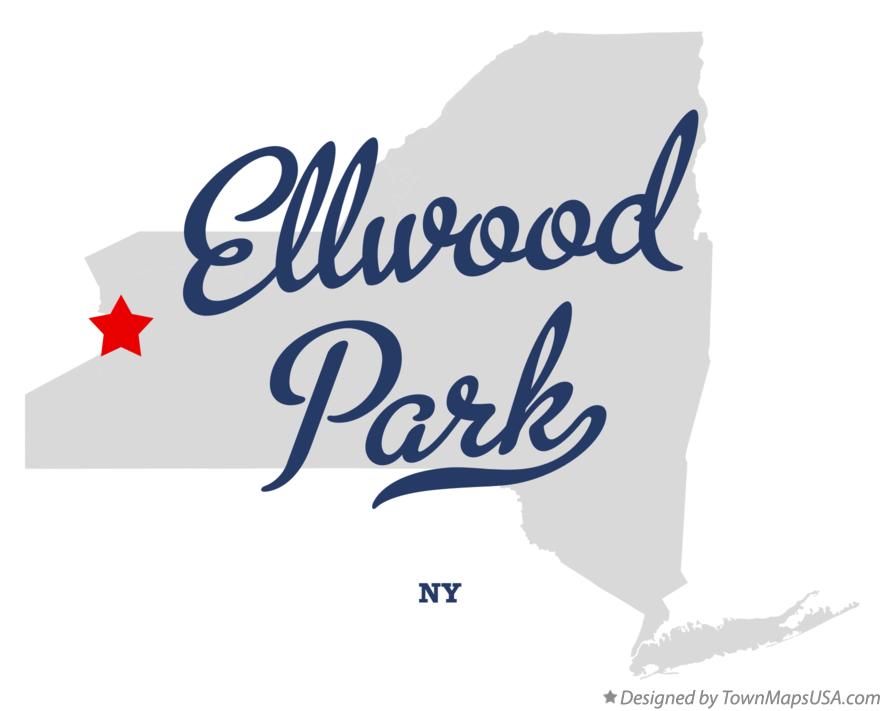 Map of Ellwood Park New York NY