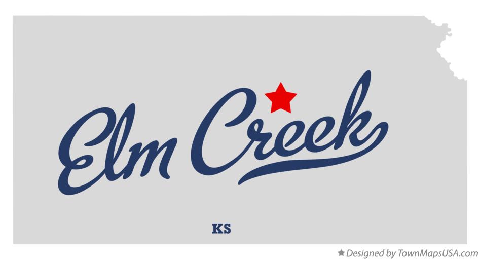 Map of Elm Creek Kansas KS