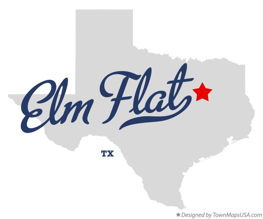 Map of Elm Flat Texas TX