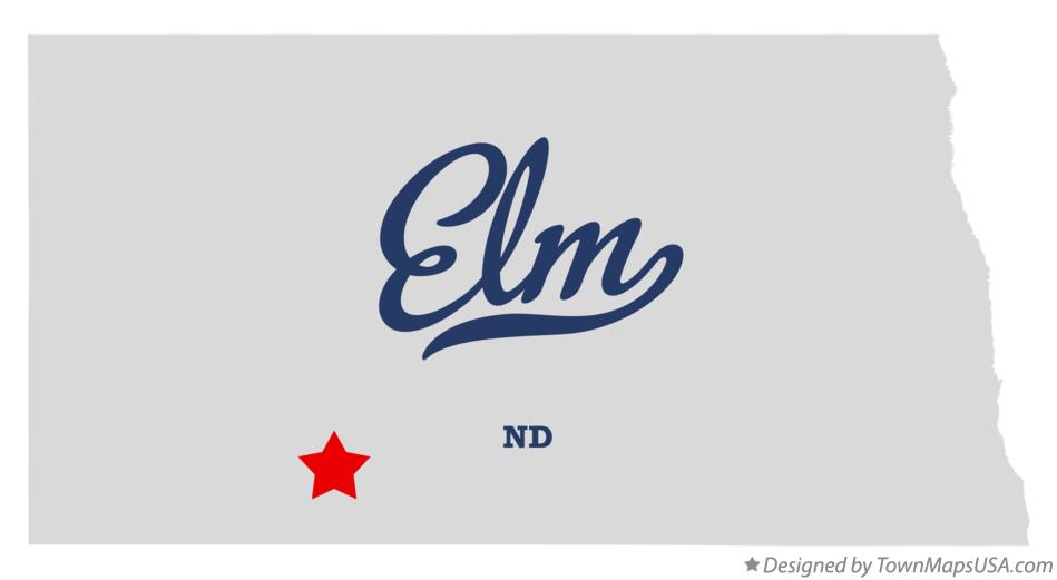 Map of Elm North Dakota ND