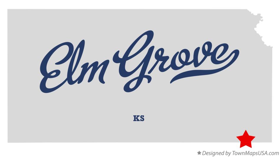 Map of Elm Grove Kansas KS
