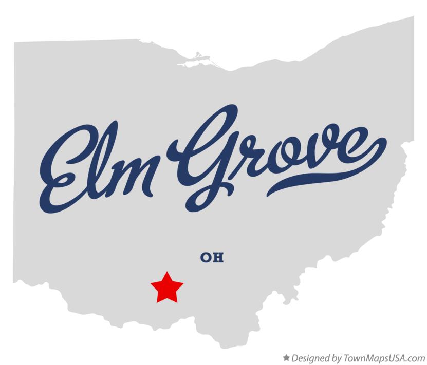 Map of Elm Grove Ohio OH