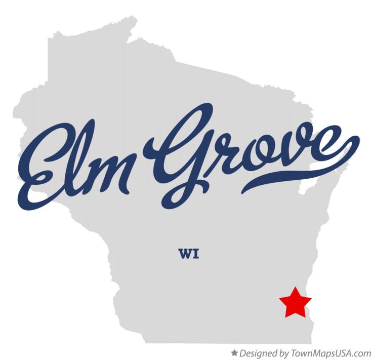Map of Elm Grove Wisconsin WI