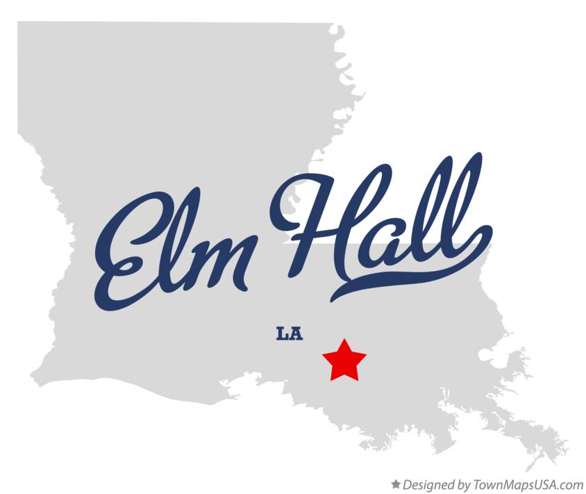 Map of Elm Hall Louisiana LA