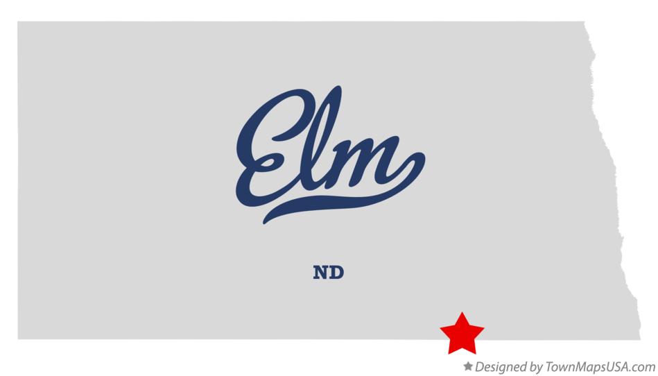 Map of Elm North Dakota ND
