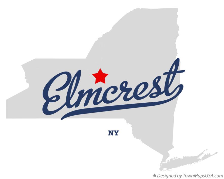 Map of Elmcrest New York NY