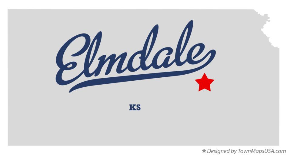 Map of Elmdale Kansas KS