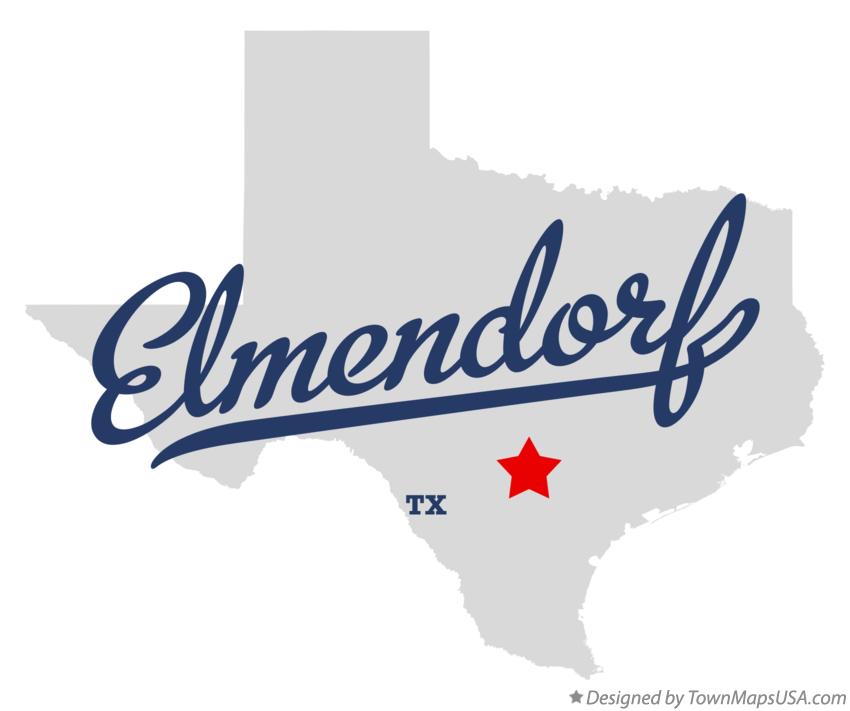 Map of Elmendorf Texas TX
