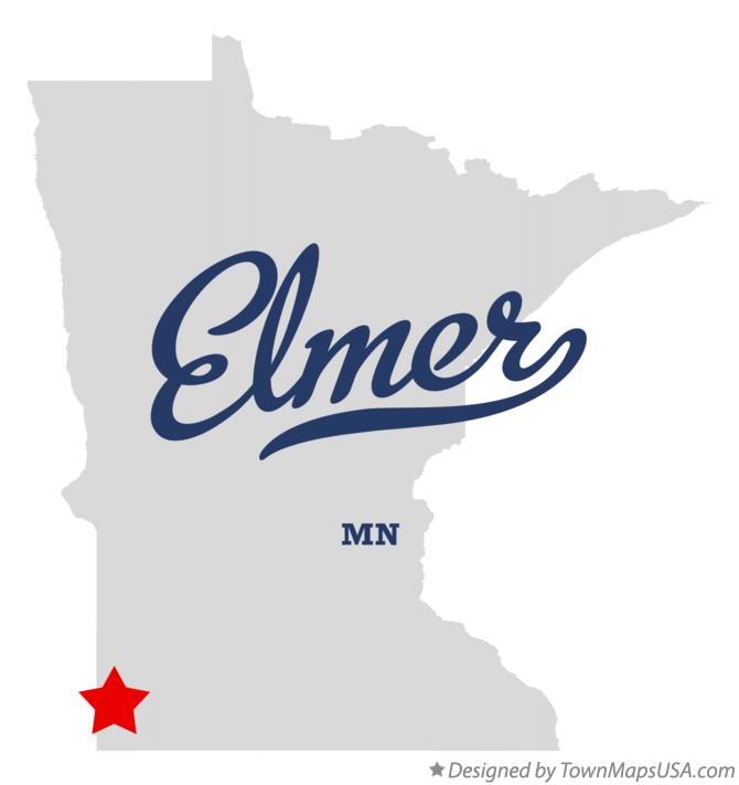 Map of Elmer Minnesota MN