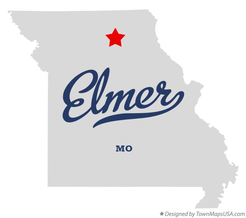 Map of Elmer Missouri MO