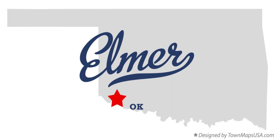 Map of Elmer Oklahoma OK