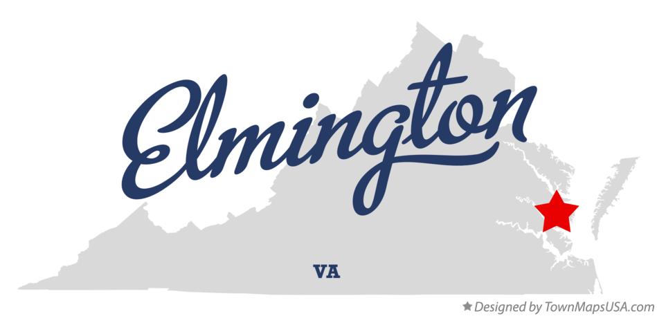Map of Elmington Virginia VA