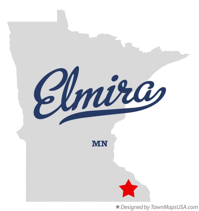 Map of Elmira Minnesota MN