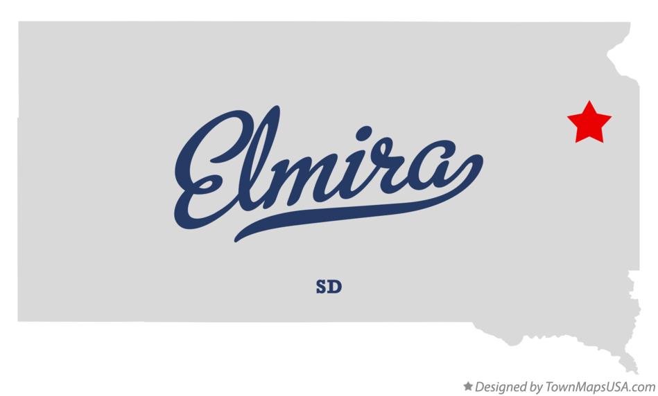 Map of Elmira South Dakota SD