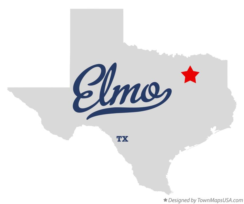 Map of Elmo Texas TX