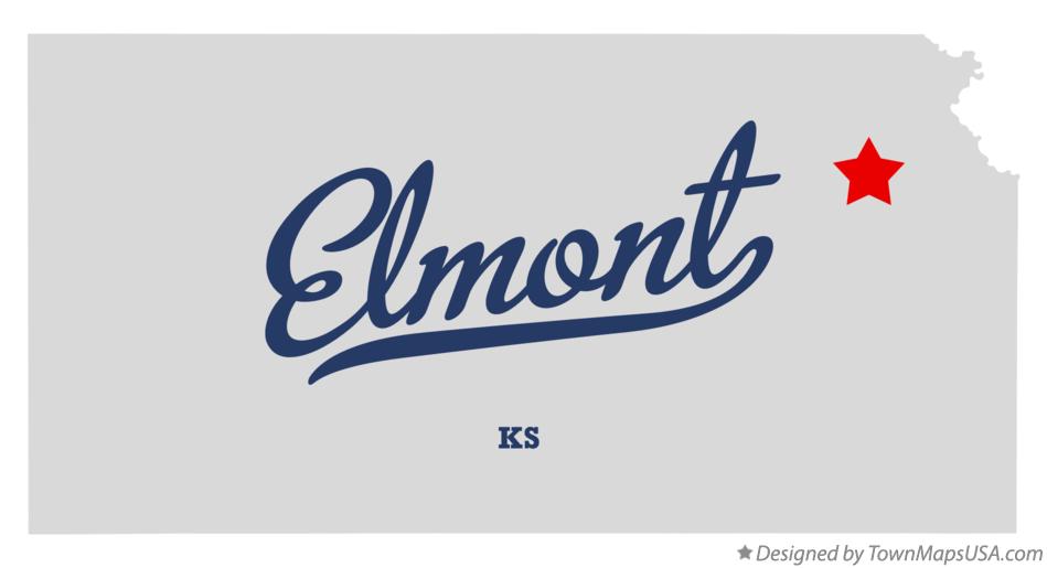 Map of Elmont Kansas KS