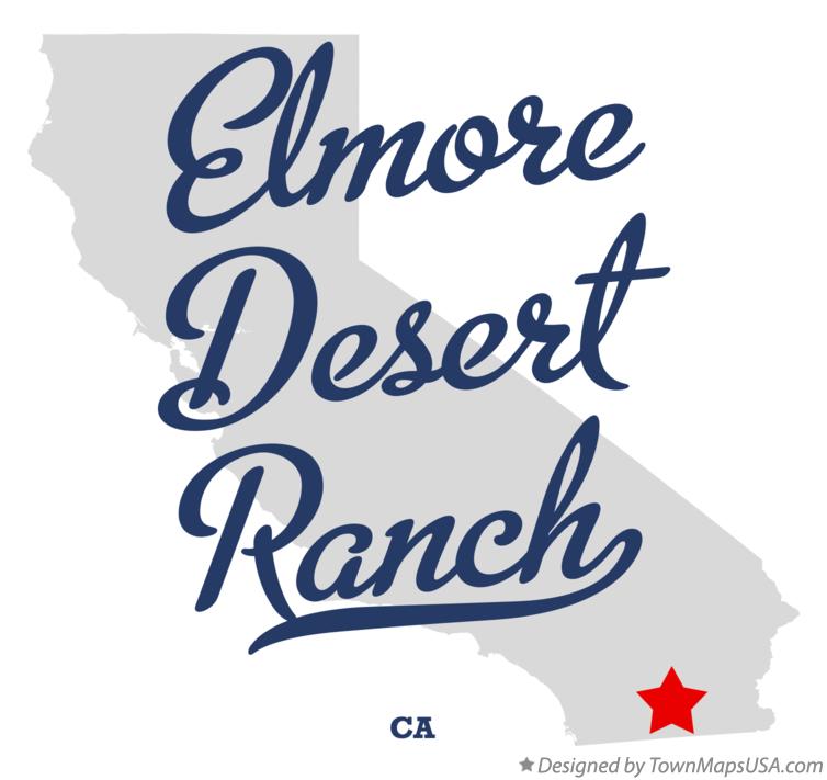 Map of Elmore Desert Ranch California CA