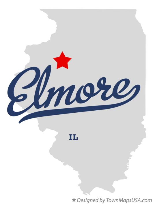 Map of Elmore Illinois IL