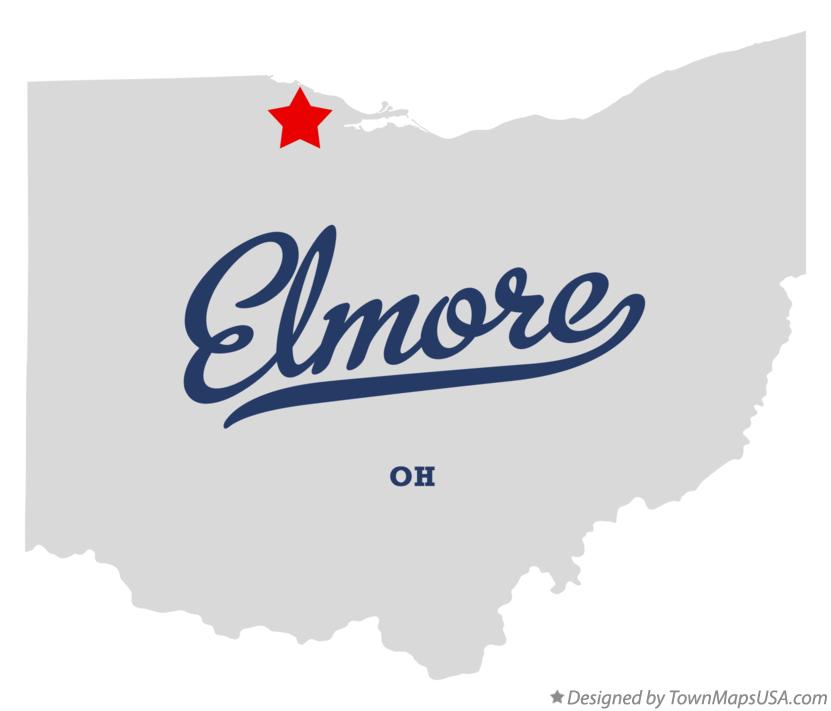 Map of Elmore Ohio OH