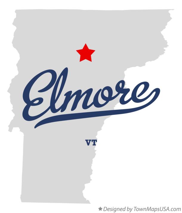 Map of Elmore Vermont VT