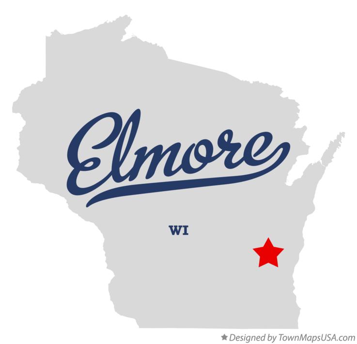 Map of Elmore Wisconsin WI