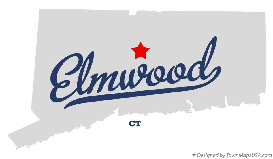Map of Elmwood Connecticut CT