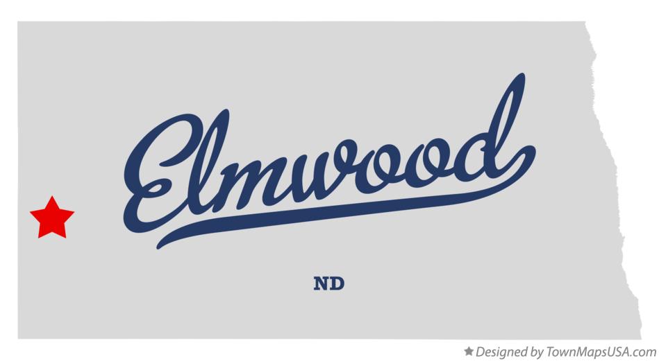 Map of Elmwood North Dakota ND