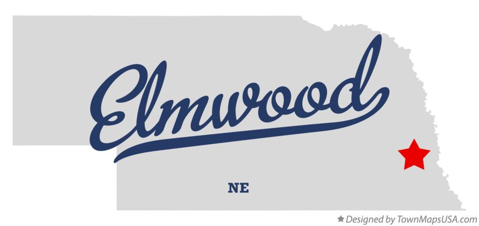 Map of Elmwood Nebraska NE